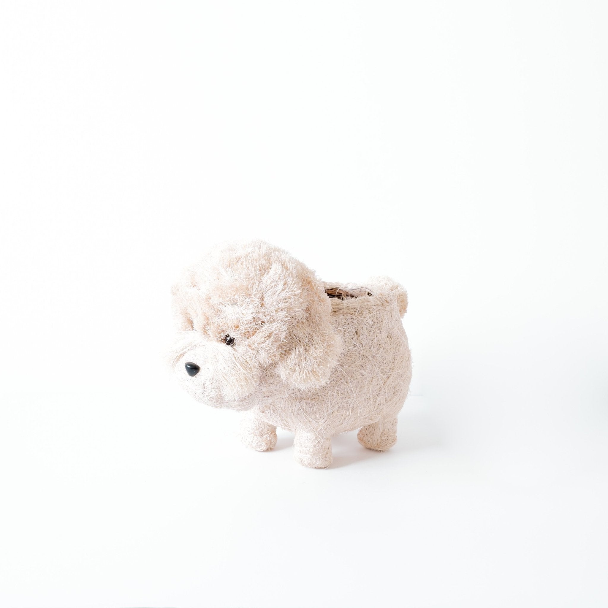 Poodle Coco Fiber Planter - Henderson Garden Supply