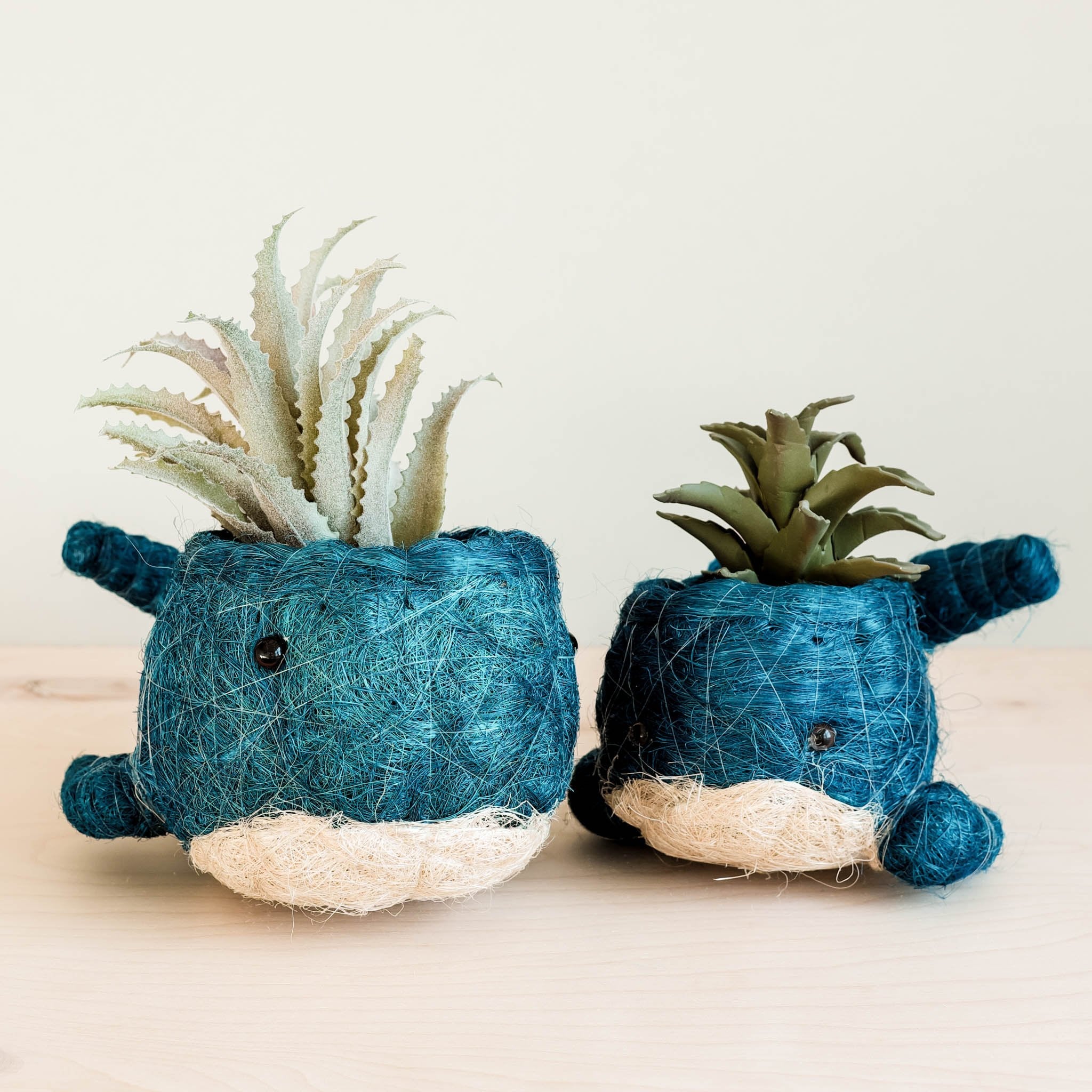 Coco Fiber Whale Planter - Henderson Garden Supply