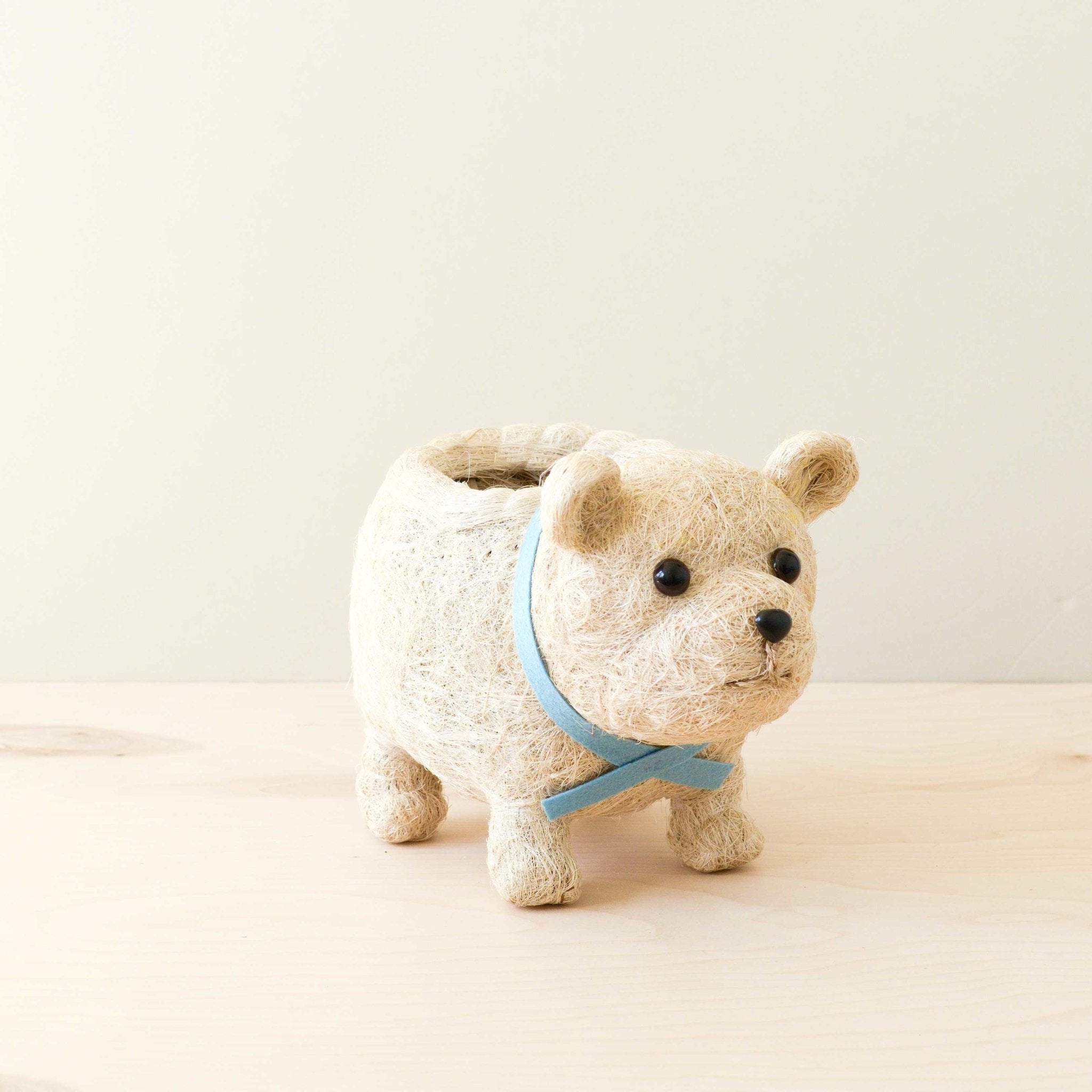 Polar Bear Coco Fiber Planter - Henderson Garden Supply