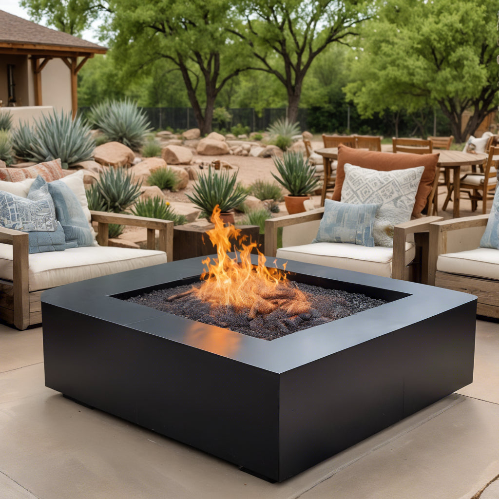 Square Corten Fire Pit