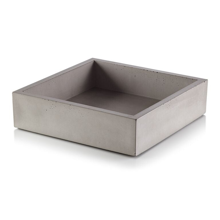 Concrete napkin holder on a white background
