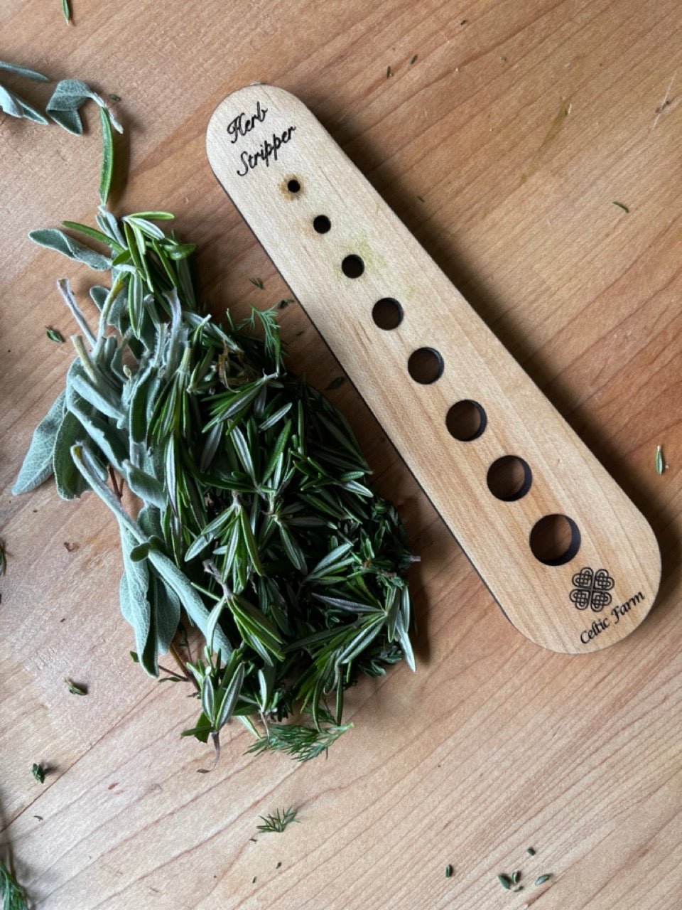 Wooden Herb Stripper - American Maple