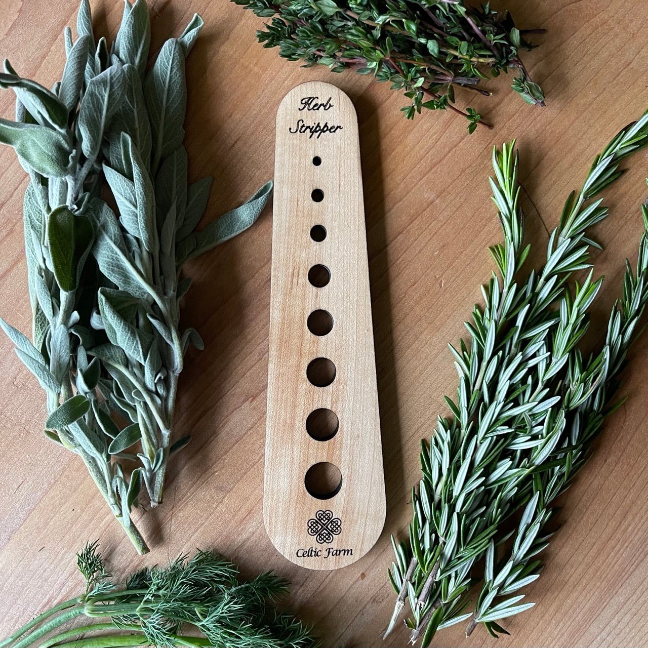 Wooden Herb Stripper - American Maple
