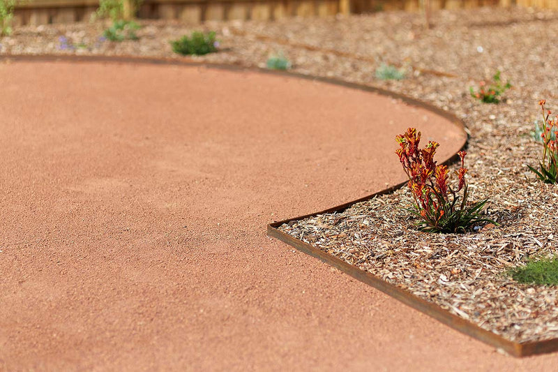 Straightcurve 3" Flexible CorTen Steel Edging - Henderson Garden Supply