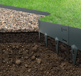 Core Edge Flexible steel Edging in Slate - Henderson Garden Supply