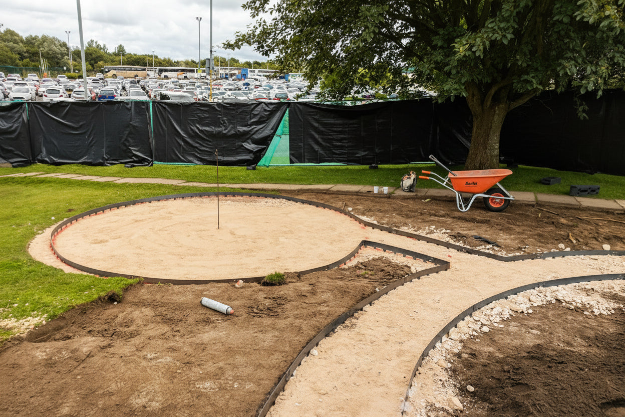 EDGE STAND + グチャネジ セット② Core Edge Slate Steel Lawn Edging 2.5-6