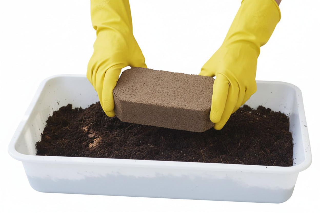 Coir Coco Coconut Fiber Bricks Planting Medium Case of 24 - Henderson Garden Supply