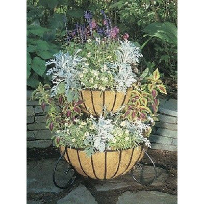 Two Tiered Classic Free Standing patio Cascade Planter - Henderson Garden Supply