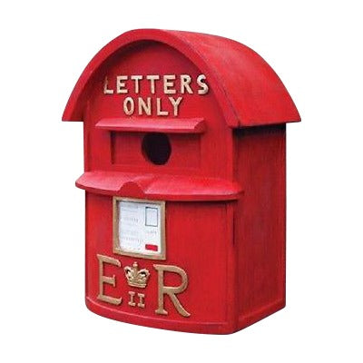 Red English Postbox Birdhouse - Henderson Garden Supply