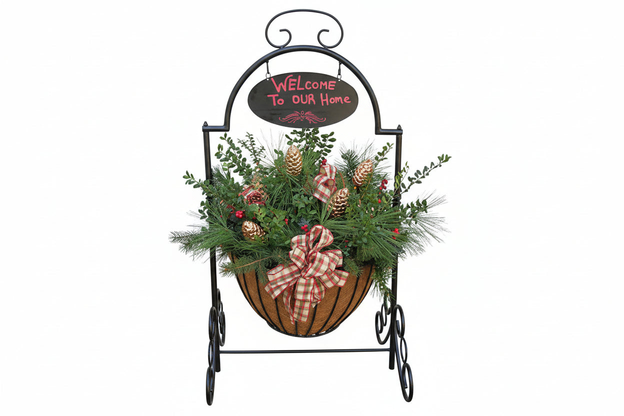 Welcome Cauldron Entry Way Planter - Henderson Garden Supply