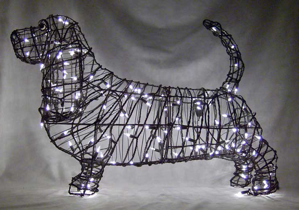 Basset Hound 21" Topiary Sculpture - Thumbnail 2