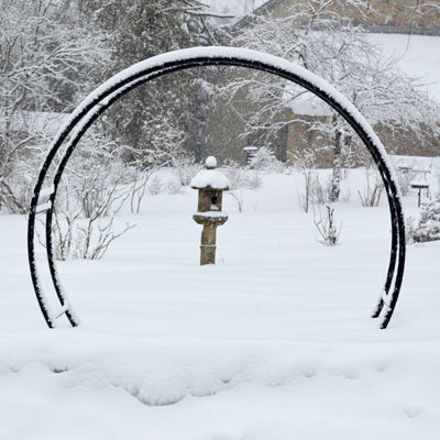 Steel Moon Gate Circle Arch for wedding or garden arbor - Henderson Garden Supply
