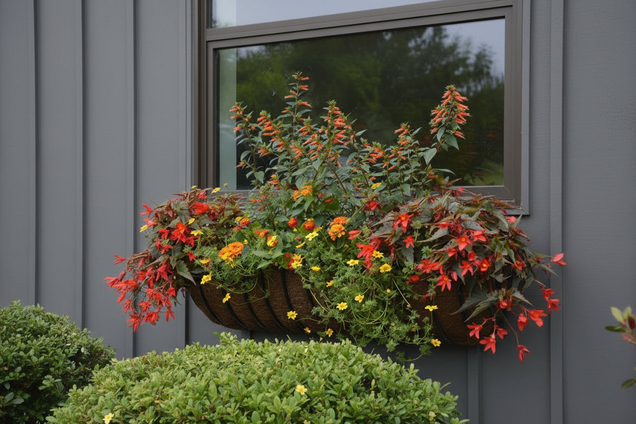 Hayrack Classic Window Box and rail planter 30" - Henderson Garden Supply