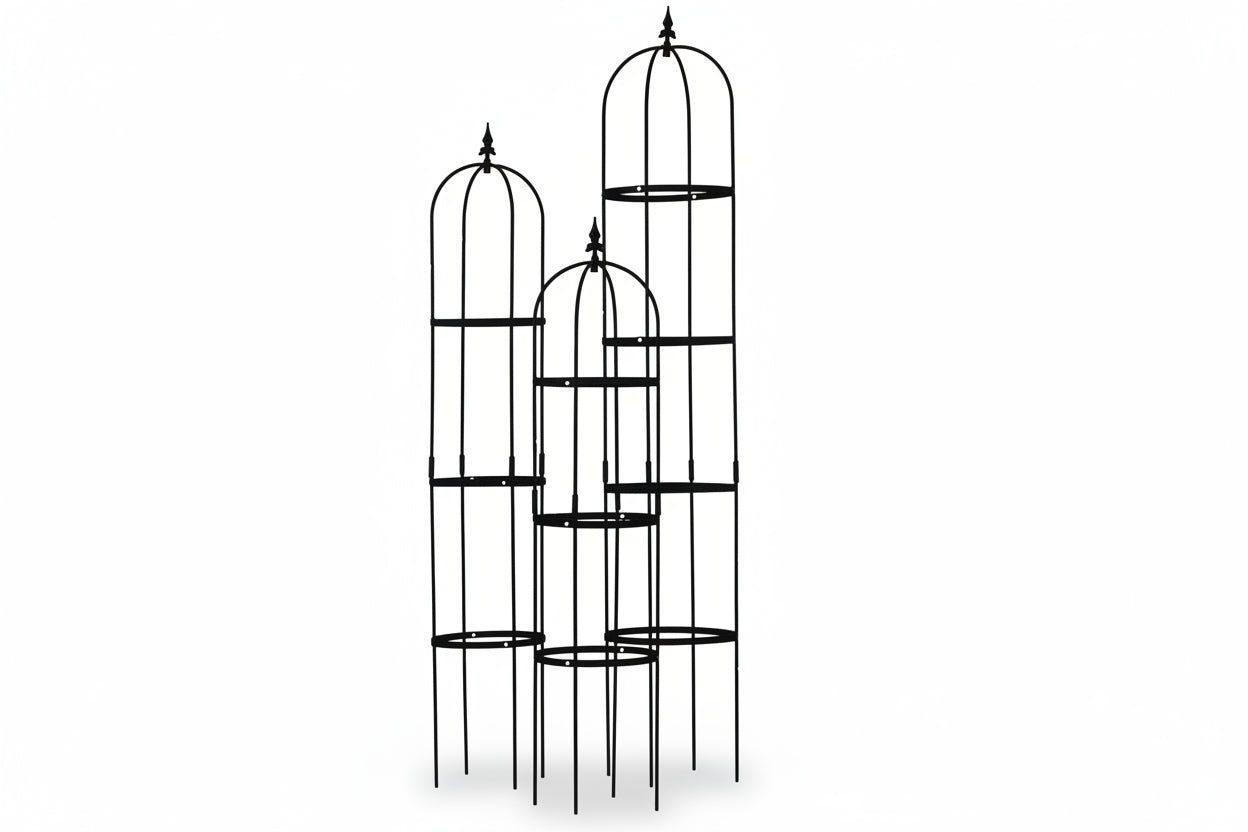 Rose Pillar Steel Obelisk (4 Sizes Available) - Henderson Garden Supply