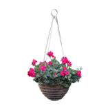 Stainless Steel Hanging Basket and Coco Fiber Liner - Henderson Garden Supply
