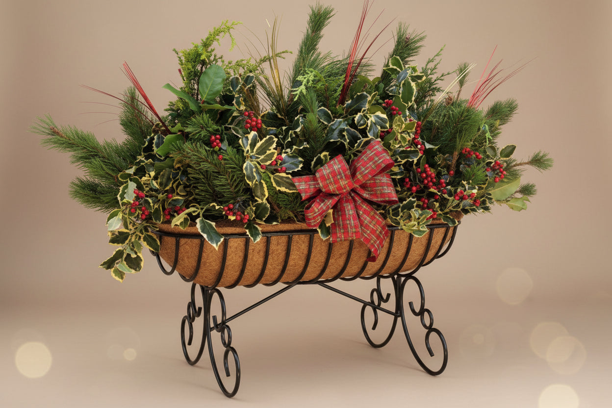 Cradle Freestanding Raised Planter with Coco Liner | Henderson Garden