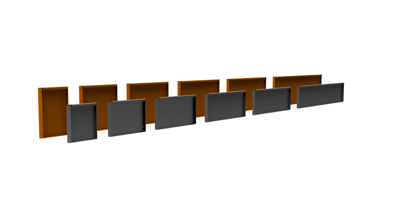 Weathering Steel 15.75" Height Raised Garden Bed Planter Sections