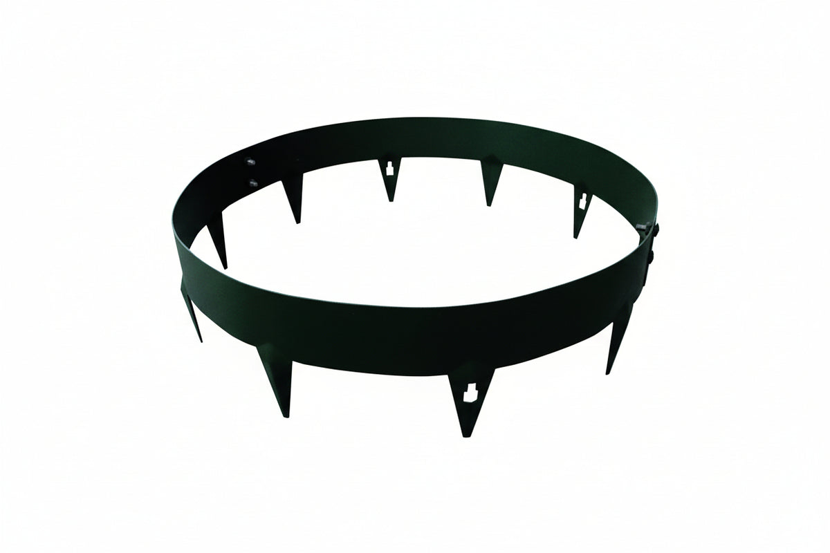 24 Inch Tree Rings Core Steel Large Black Tree Rings | Henderson Garden Supply