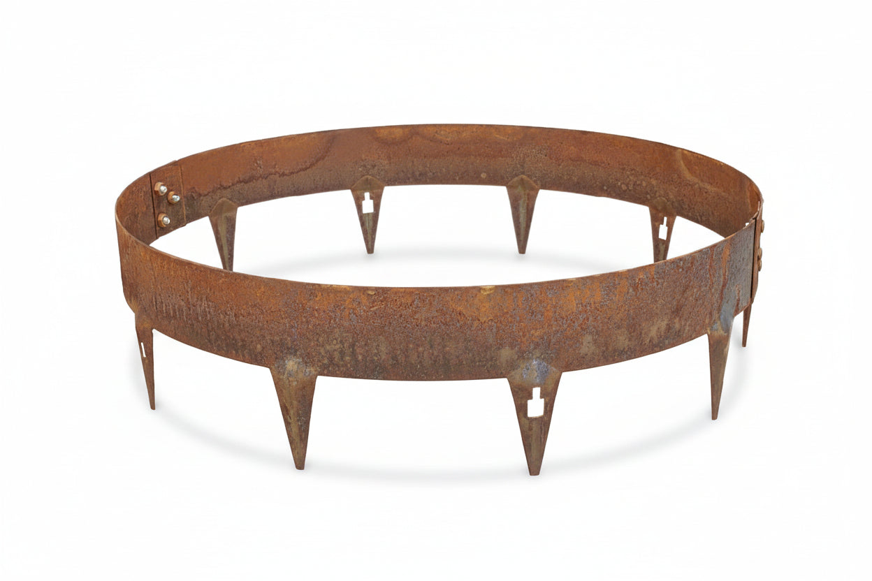 Core Pre-Rolled CorTen Steel Tree or Shrub Rings - Henderson Garden Supply