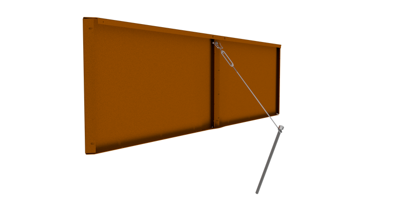 Weathering Steel 15.75" Height Raised Garden Bed Planter Sections