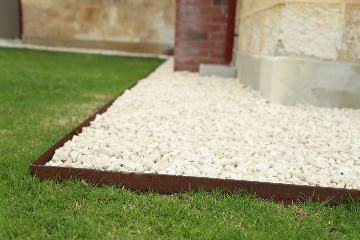 Straightcurve 4" Rigid Heavy Duty CorTen Steel Edging - Henderson Garden Supply