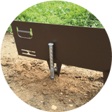 Soft Ground extension pin for extra stability to use with Core Edge Flexible Steel Edging - Henderson Garden Supply