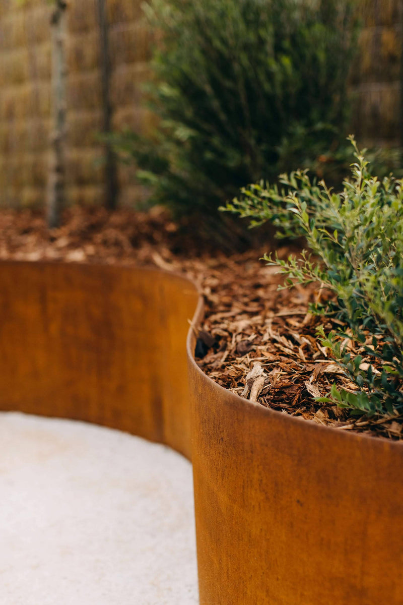 StraightCurve 15.75" CorTen Flexible Steel Edging - Henderson Garden Supply