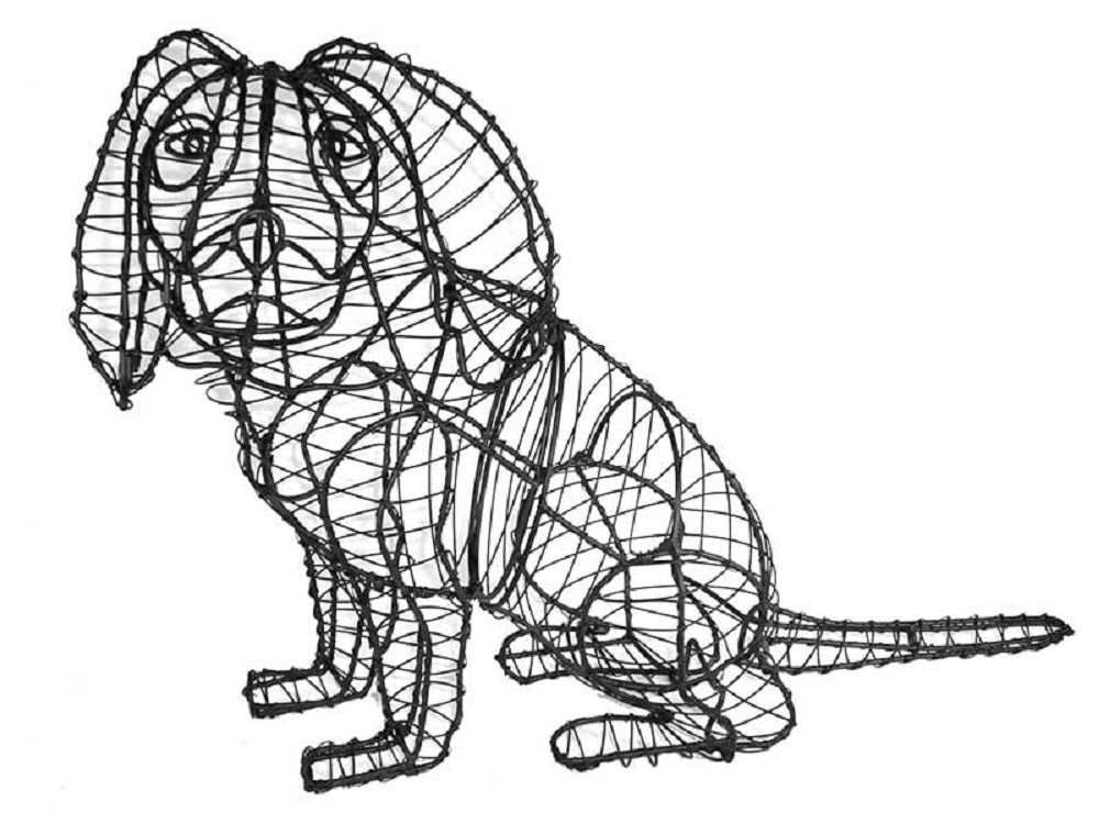 Cavalier King Charles Spaniel Topiary Sculpture - Thumbnail 3