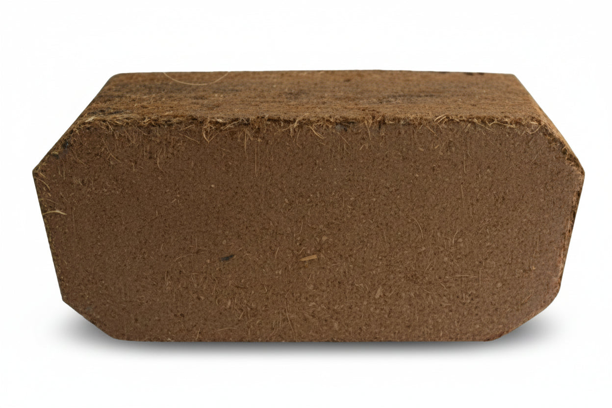 Coir Coconut fiber brick growing medium.  Great growing medium for orchids - Henderson Garden Supply