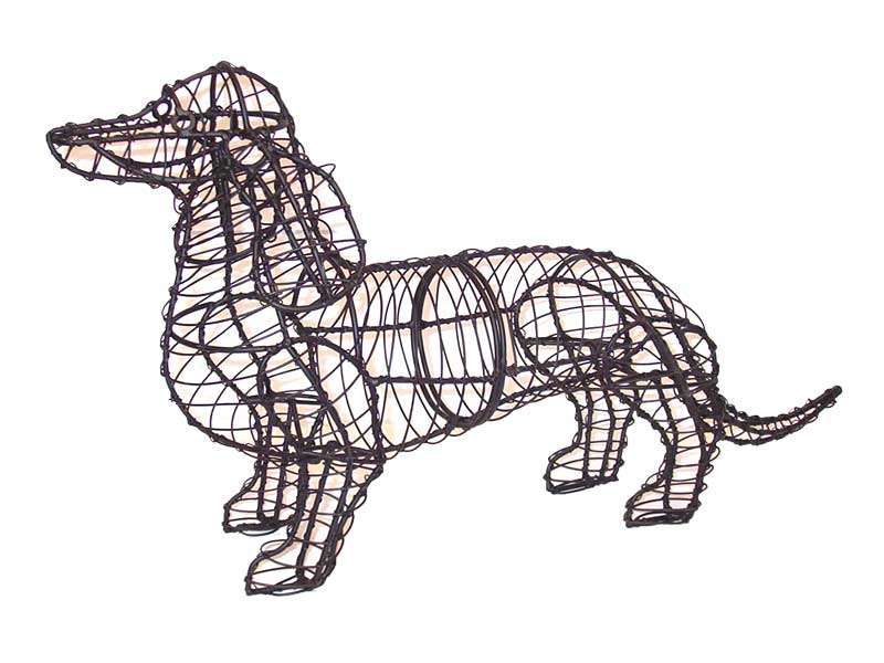 Dachshund Rust free Steel Topiary frame - Henderson Garden Supply
