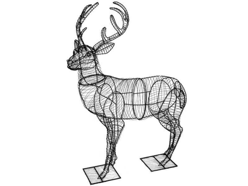 Deer rust free steel topiary frame - Henderson Garden Supply