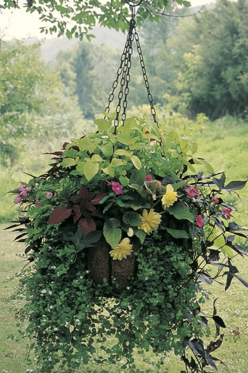 Heavy duty 20.5" hanging basket and coco fiber liner - Henderson Garden Supply