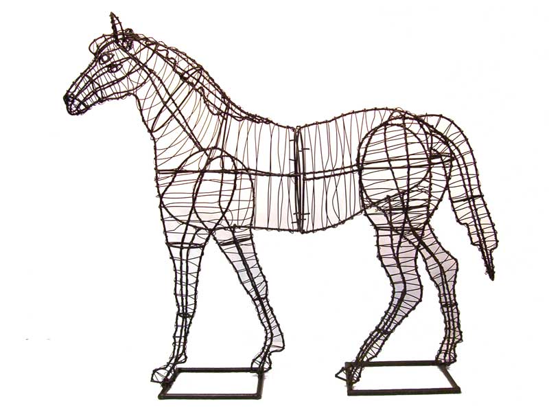 Horse rust free steel topiary frame - Henderson Garden Supply