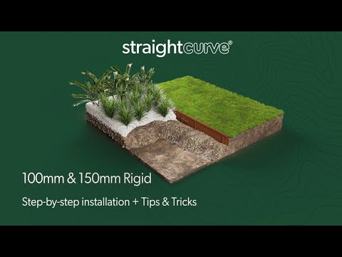 Straightcurve 6" weathering steel garden edging video installation - Henderson Garden Supply