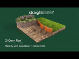 Straightcurve 9.5" Flexible Weathering Steel Edging Video Instructions - Henderson Garden Supply