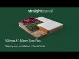 Straightcurve zero flex heavy duty metal garden edging - Henderson Garden Supply