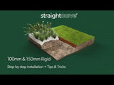 Straightcurve 4 inch rigid weathering steel garden edging video installation - Henderson Garden Supply