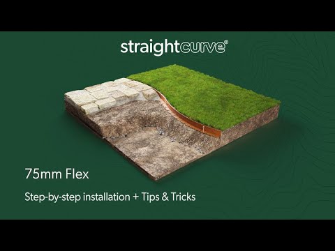 Straightcurve 3 inch weathering steel garden edging Installation video - Henderson Garden Supply