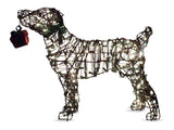 Jack Russell 22" Topiary Sculpture - Wire Frame, Moss Filled or Lighted