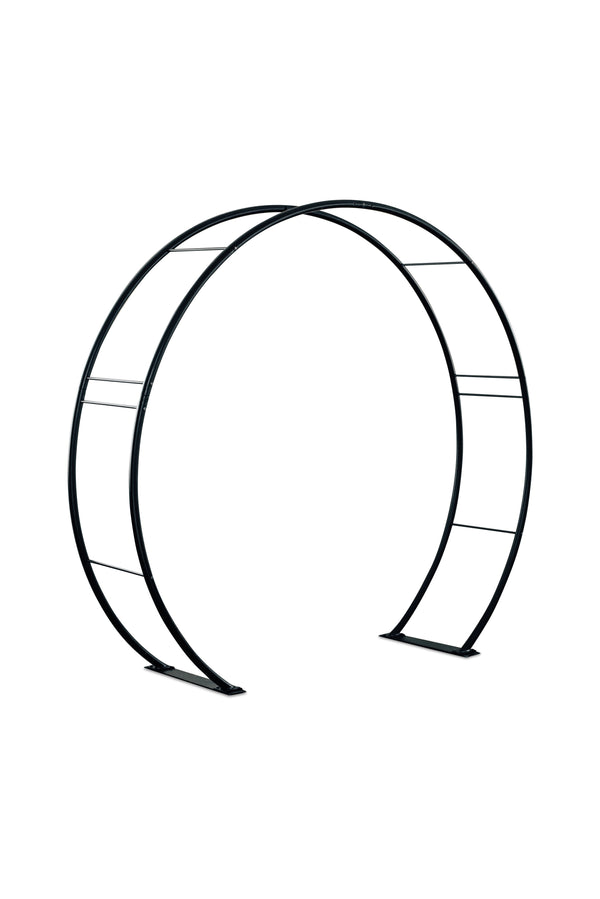 Moon Gate Steel Circle Garden Arch or Wedding Arbor - Henderon Garden Supply