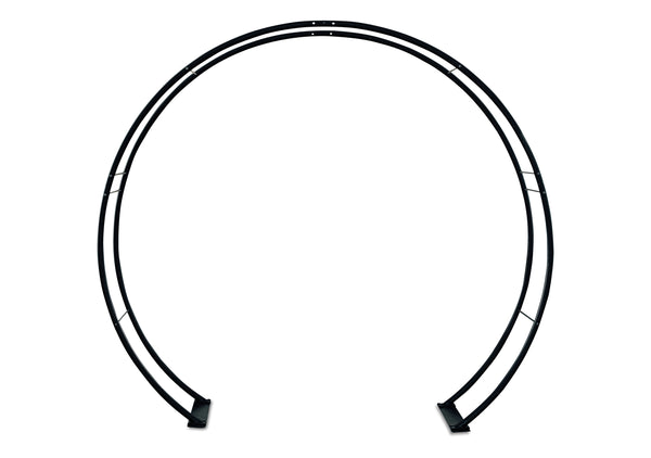 Moon Gate Steel Circle Garden Arch or Wedding Arbor - Henderon Garden Supply