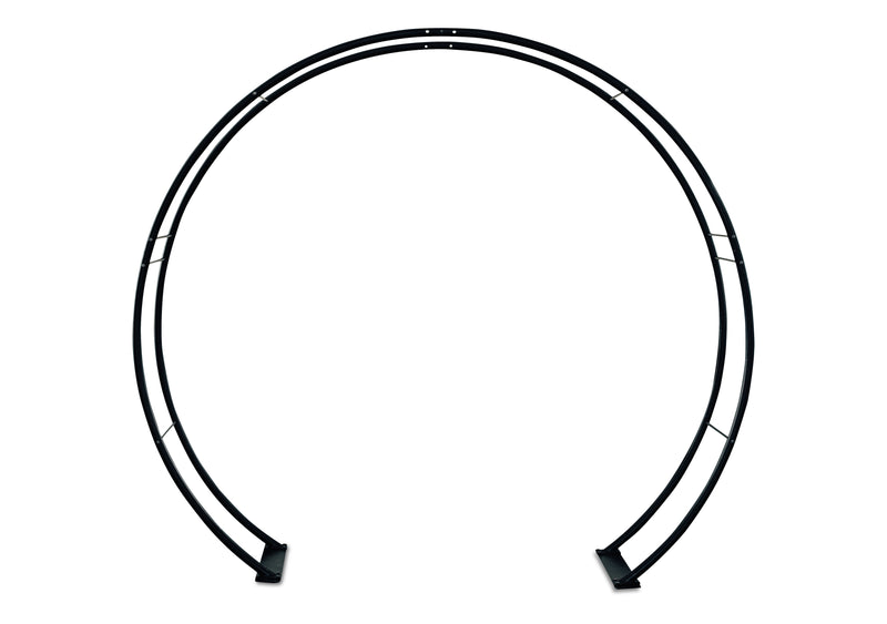 Moon Gate Steel Circle Garden Arch or Wedding Arbor - Henderon Garden Supply