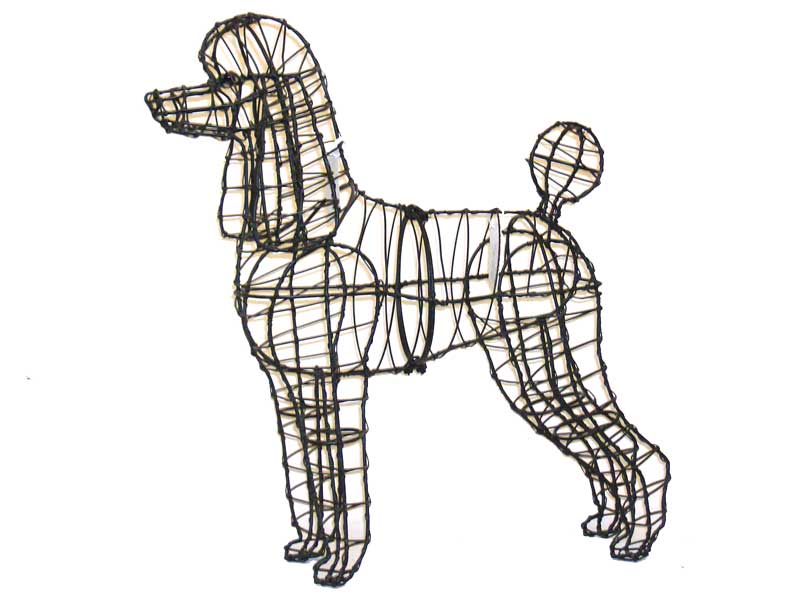 poodle steel topiary frame - Henderson Garden Supply