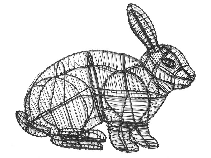 Hopping Rabbit topiary frame - Henderson Garden Supply