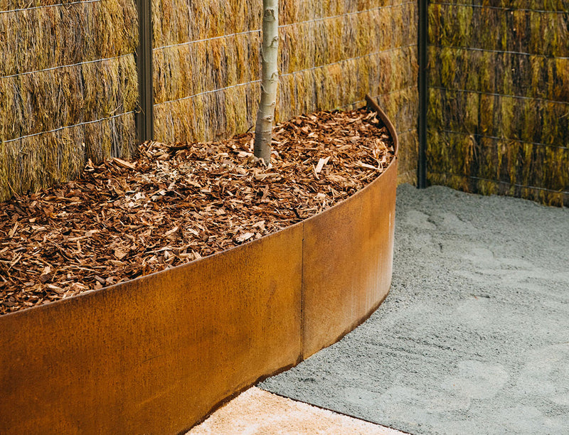 Staightcurve 22" Flexline CorTen Steel Edging - Henderson Garden Supply