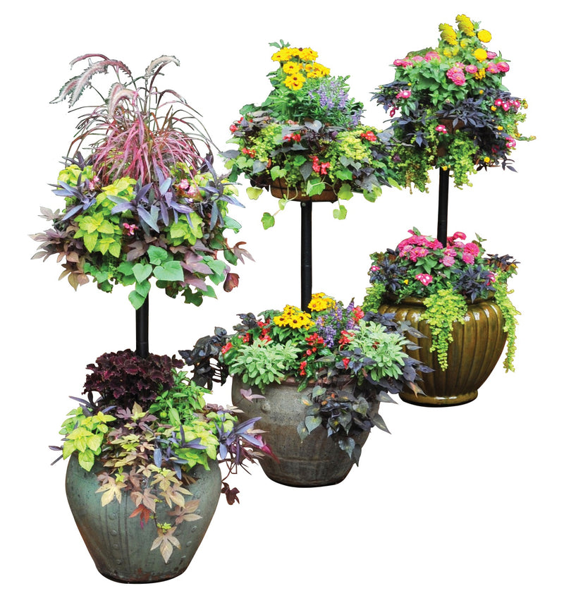Pamela Crawford's Basket Column for Large Pots Vertical Gardening - Henderson Garden Supply