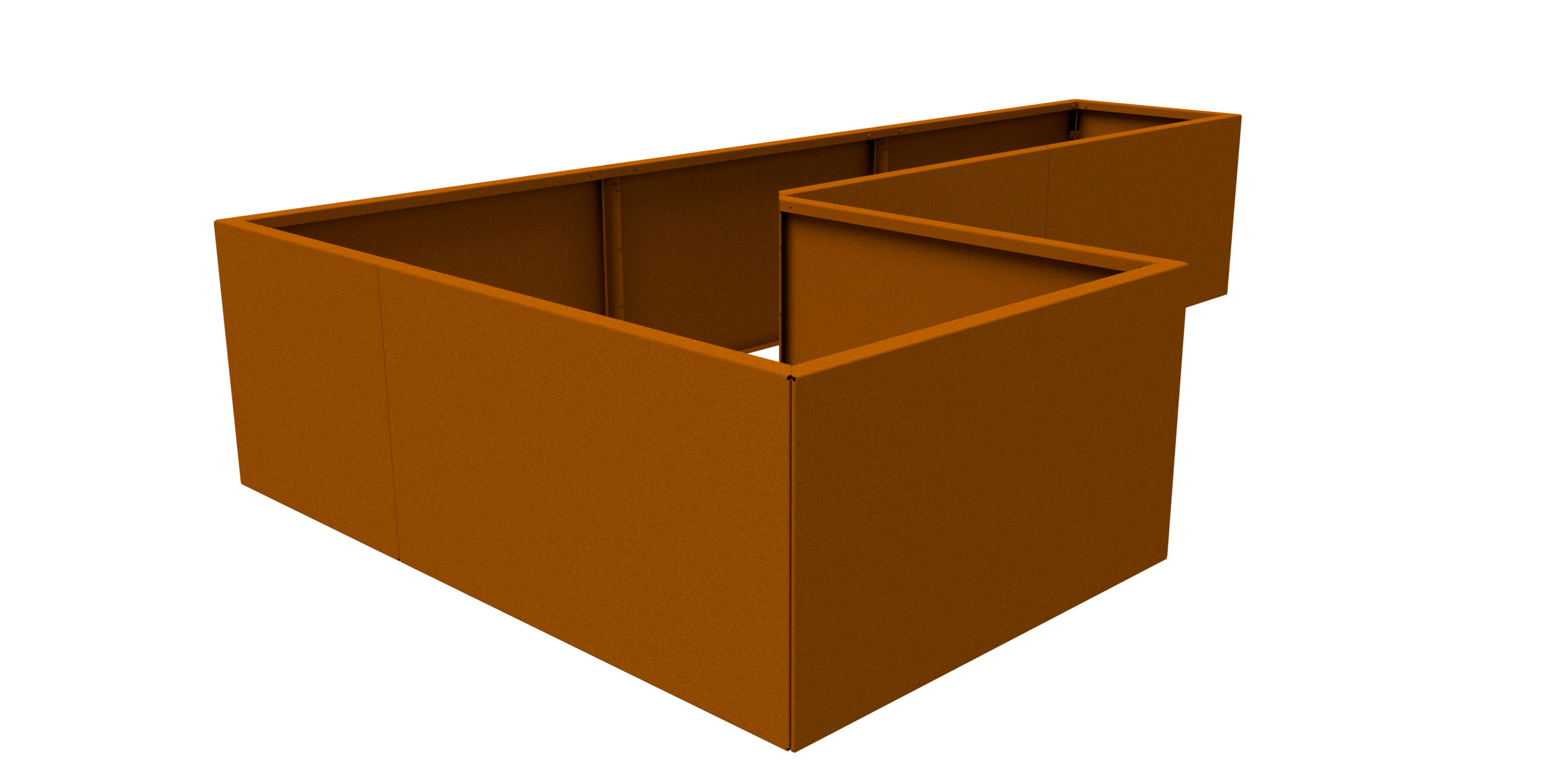 9.5" Height Modular Planter - Weathering