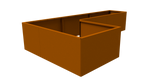 9.5" Height Modular Planter - Weathering