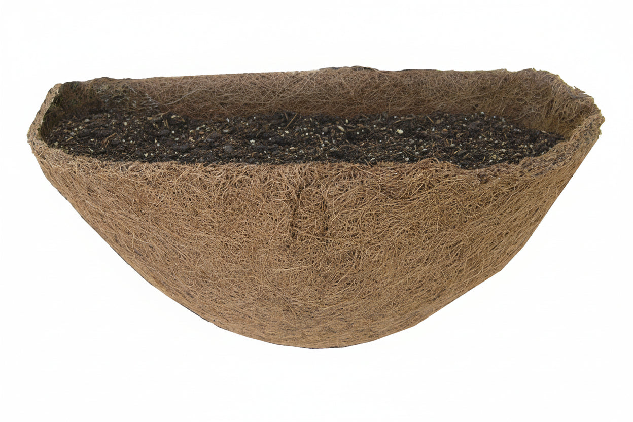 Peacock Wall Basket Planter - Decorative with Finial & Coco Liner